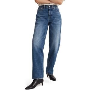 NWT Madewell Low Slung Straight Denim Pants Blue Size 23